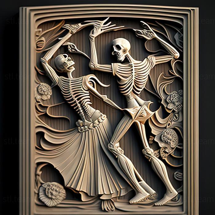 3D модель Танец скелетов (STL)